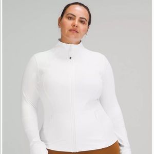 Lululemon White Define Jacket Size 8 NWOT.